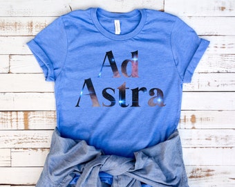 Ad Astra Tee | To the Stars | Latin | astronomy shirt | science gifts | nerdy sayings  | Outer Space tshirt | planets | galaxies | Hubble |