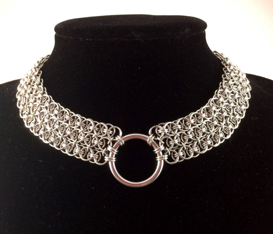 Chunky Helm Maille Choker Durable Stainless Steel Chainmail - Etsy