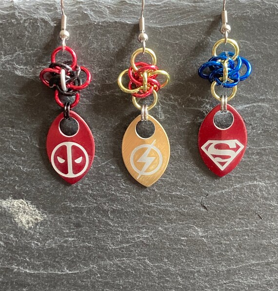 Superhero earrings best sale