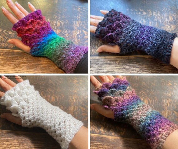 mermaid scale gloves