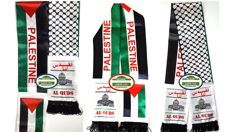 48 Pcs**Palestine Flag Scarf Keffiyeh**AL-QUDS***Dome of Rock** Palestine Al-Aqsa** FAST Delivery-Ramadan Decor Eid Decor Islamic Gifts 123