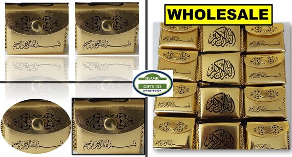 Holy Quran GREEN 6-3-Pocket Mini car Quran Kareem-Ramadan Wholesale Islamic Gift 