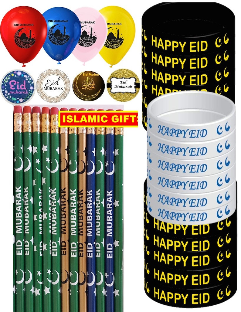 Eid Gifts Eid favors Eid decoration Eid pencils Eid Balloons Customized Islamic Gifts Muslim Gift Ramadan decoration Islamic Wall decoration 画像 1