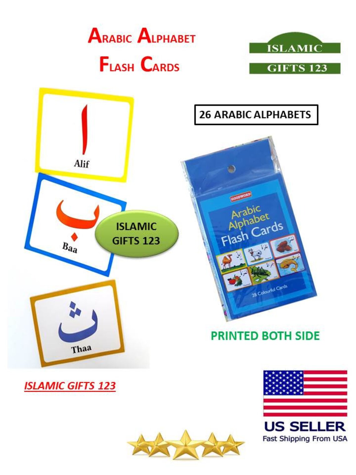 Arabic Alphabet flash cards Get FREE Arabic Alphabets puzzle Etsy