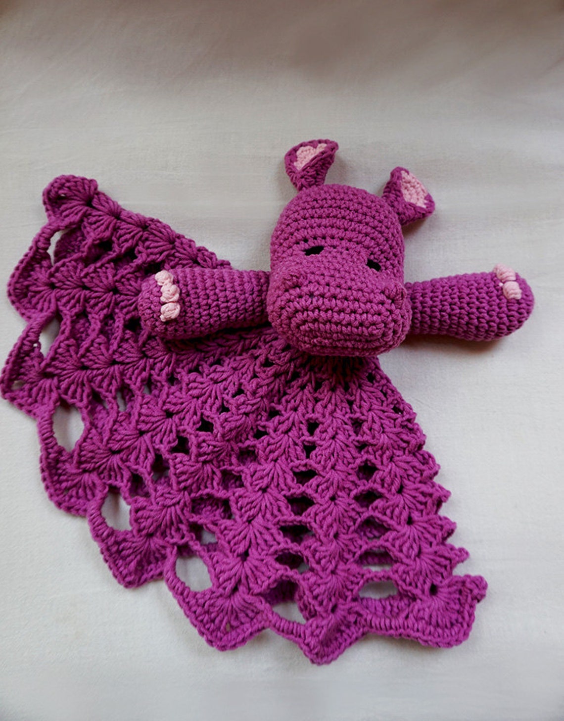 Crochet Lovey / Crochet Security Blanket /animal Lovey Blanket / Photo