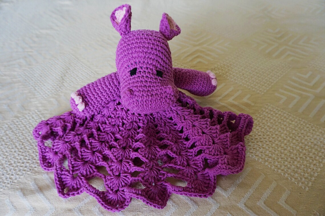 Crochet Lovey / Crochet Security Blanket /animal Lovey Blanket / Photo