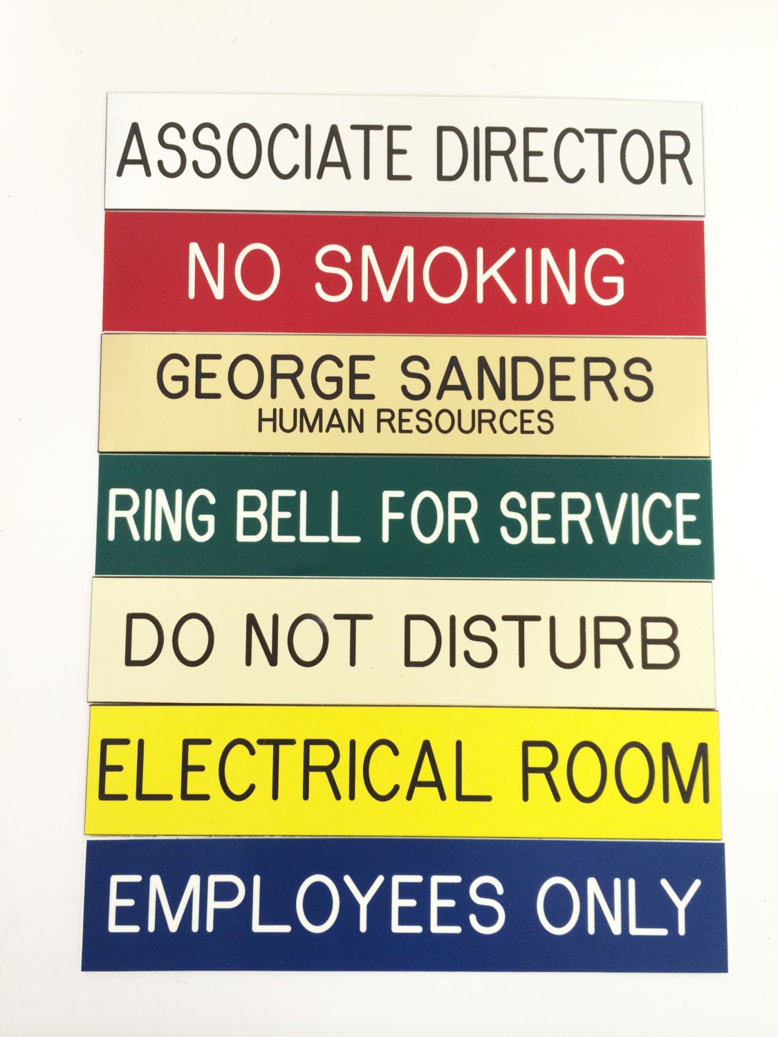 2X10" Custom Engraved door or wall sign Choice color