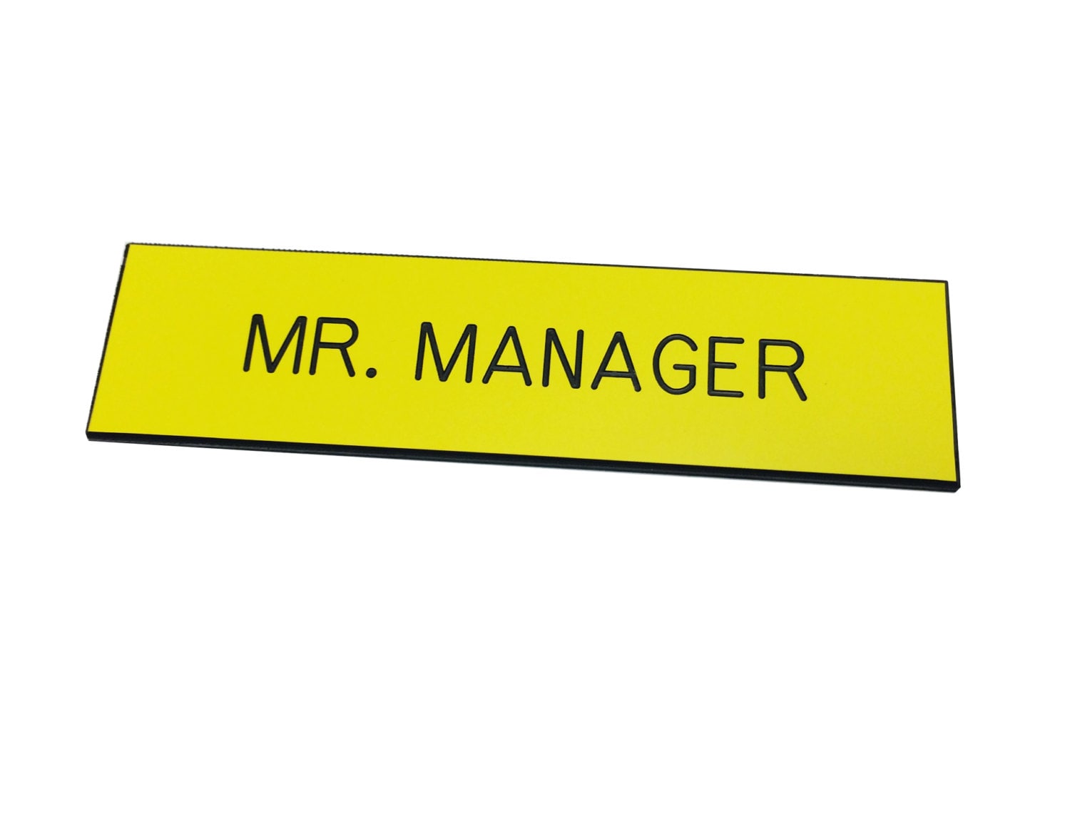 1/2 X 3 BLUTH'S Plastic Name Tag MR. MANAGER Badge Costume 