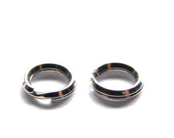 5 mm HQ Sterling Silver 925 Thick Heavy Split Rings (5 Pc.)