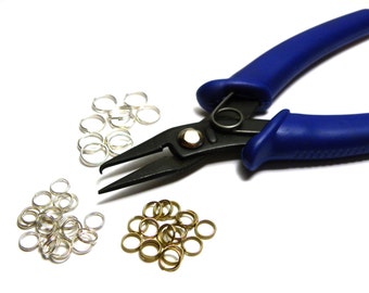 OdontoMed2011 Split Ring Opening Pliers Stone Setting Jewelry Beading &  Wire Wrapping Making Handle Blue
