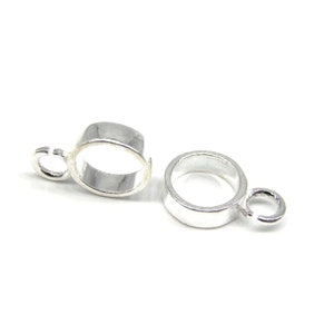 8 mm stor rund hängpärla i 925 sterlingsilver med berlock