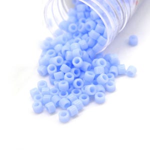 11/0 Miyuki Delica Japanese Seed Beads - 5.2 g Vial - Blue Agate Opaque DB 1137 画像 3