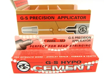 G-S Hypo Cement Glue 9 ml (1/3 fl. oz.) - Colle de précision extrême pour bijoux, montres/téléphones portables et travaux manuels