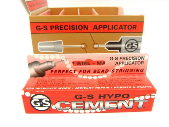 G-S Hypo Cement Glue 9ml 1/3 Fl. Oz. Pinpoint Precision Glue for Jewellery,  Watch/mobile Phone Repairs and Crafts 