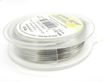 0.3 mm (28 GA) Beadalon Hard Stainless Steel Wire - Artistic Wire Craft/Jewellery Wire - 36.6 m (40 Yd) Silver