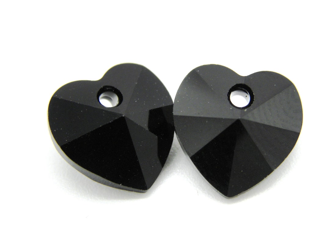10 Mm Genuine Swarovski® Crystal 6228/6202 Faceted Crystal Heart