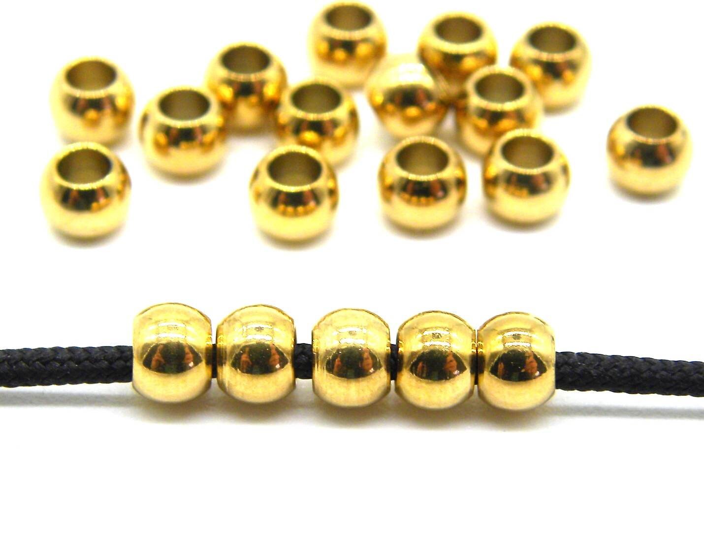 20 Pezzi Di Perline Distanziatrici Rotonde In Acciaio ... - Aliexpress - Foto 9
