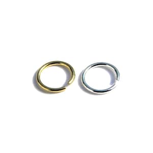 5 mm Thin 925 Sterling Silver Jump Rings - Silver, Gold - 10, 100 pc