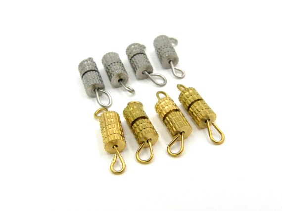Lot De 10 Fermoirs à Vis En Cuivre 4x8 Mm – Solides Et Prêts à Fixer
