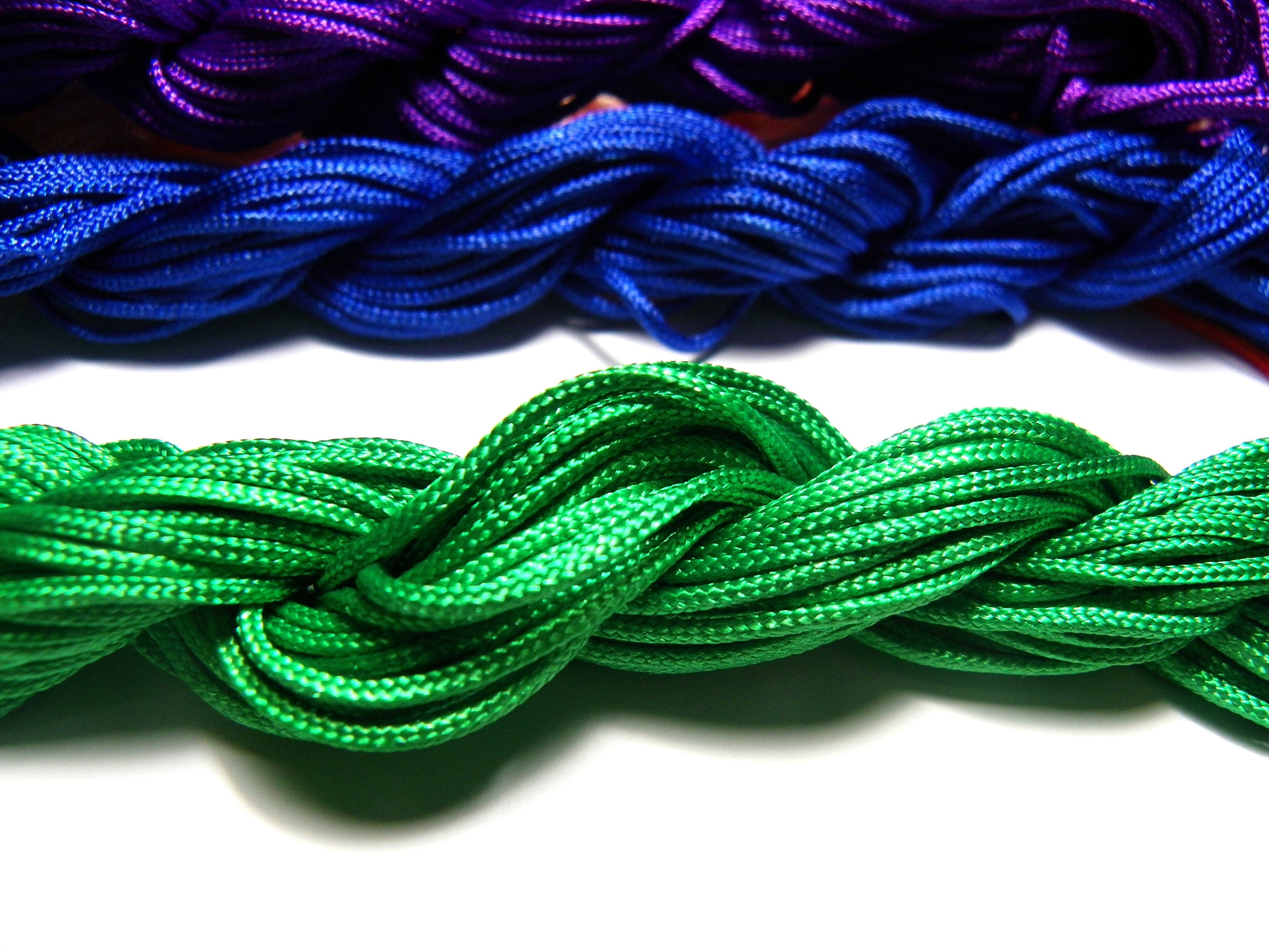 28 m 30 Yd Nylon Macramé Cord 2 mm GREEN thick Macrame | Etsy