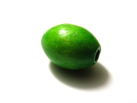 400 Perline Di Legno Ovali - Foro 5mm, 12x11mm, Per Gioielli E Craft, Colori Naturale, Nero, Marrone - Foto 2