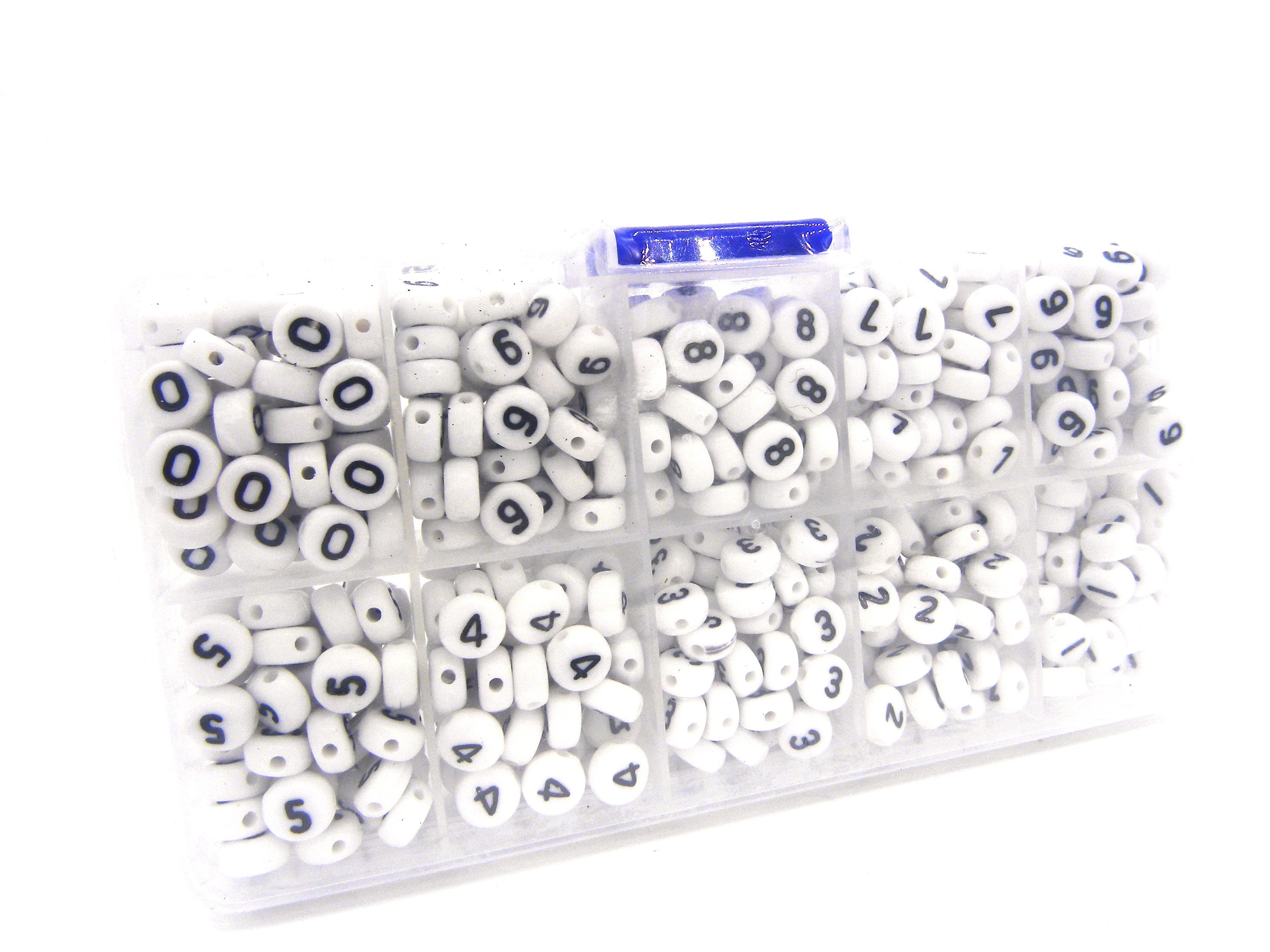 Silver Flat Round Acrylic Alphabet Beads 7x4mm, 0.9mm Hole, 1 Piece -  Abacus Beads