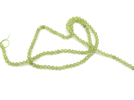 Perline Di Pietra Preziosa Lisce E Lucidate Rotonde In Peridoto - Foto 4