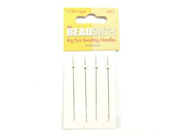The Bead Smith Big-Eye Collapsable Eye Needles 5.4 cm - Pack of 4