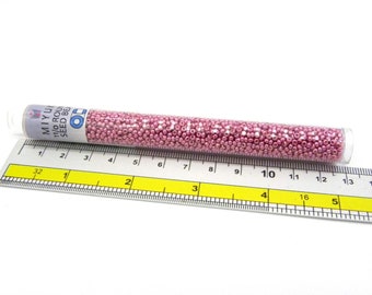 11/0 (2 mm) Miyuki Round Japanese Seed Beads - DURACOAT Galv Hot Pink (11-94210-TB) - 24 g - 5 inch XL Vial