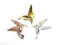 15 mm 3D Solid Sterling Silver Hummingbird Pendant, 925 Sterling Silver Humming Bird Charm - Various Colours - 1 or 10 Pc. product logo