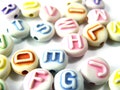 10 mm (0.4 inch) Round Acrylic Letter Alphabet Beads - Mixed Colour - Letter Packs A - Z (Packs of 10) product logo