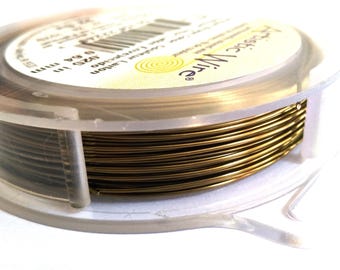 May include: A spool of gold-colored wire in a clear plastic container. The label reads "Precious Wire" and lists the wire size as 26 gauge, 0.4 mm.