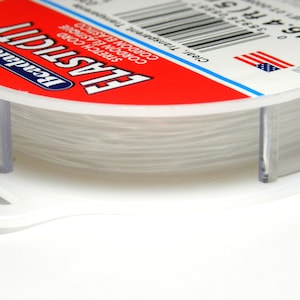 1,0 mm Beadalon Elasticitet Rund Elastisk Snöre - Transparent - 5 m (16,4 fot)