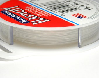 1.0 mm Beadalon Elasticity Round Elastic Cord - Clear - 5 m (16.4 ft)