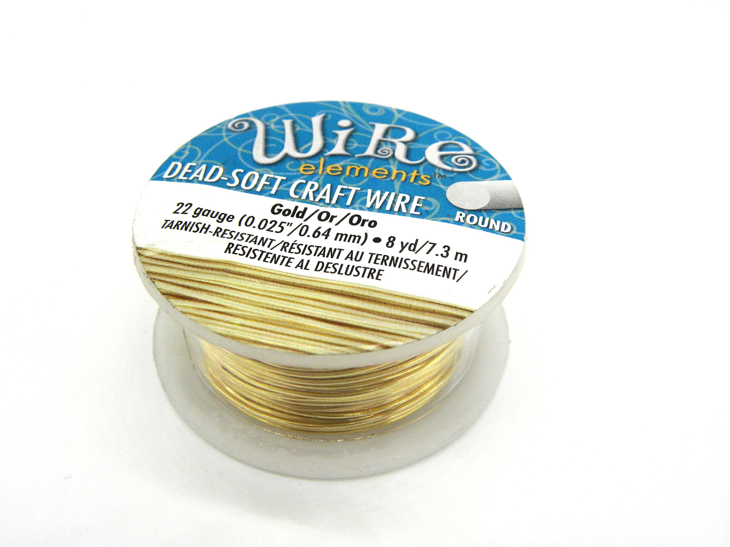 BeadSmith Craft Wire 26 Gauge GOLD PLATED