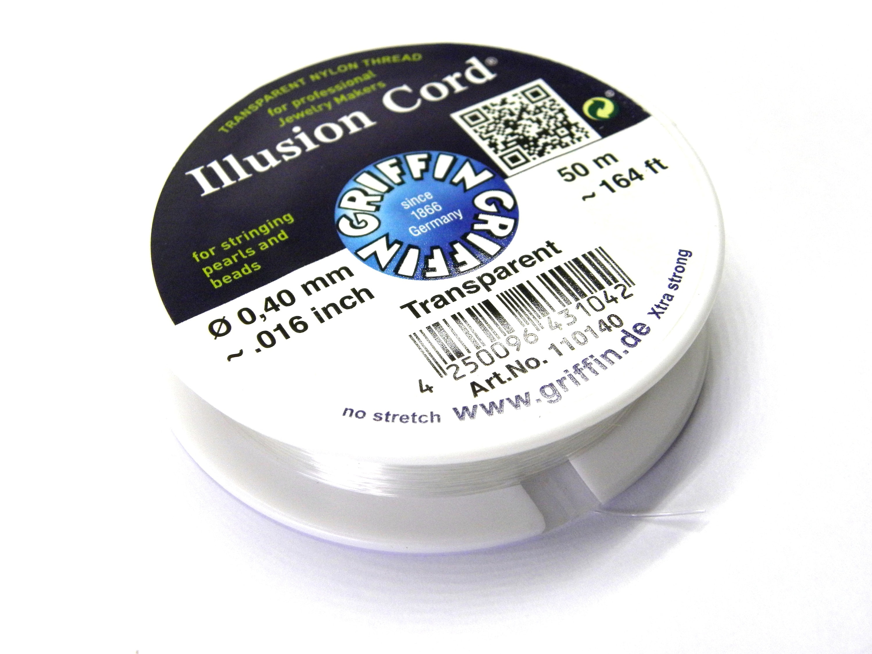 0.40 Mm (.016 Inch) Griffin Illusion Cord Beading Thread