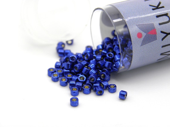 Miyuki Delica Seed Beads 11/0 (1.6mm) – 5g Pack, Galvanized Tarnished Silver, Czech Republic Glass - View #13