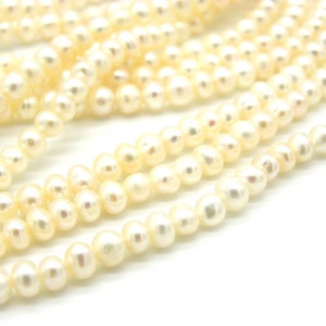 Biwa Pearls, White Freshwater Pearl, Center-drilled Pearls, Natural  Irregular Biwa Pearls, Genuine Pearl Full String on Sale, FW500-XS 