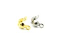 4 mm Stainless Steel Calotte Crimps with Closed Loop - Gold or Platinum Silver (50 Pc.) product logo