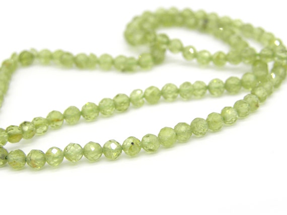 Perline Di Pietra Preziosa Lisce E Lucidate Rotonde In Peridoto - Foto 6