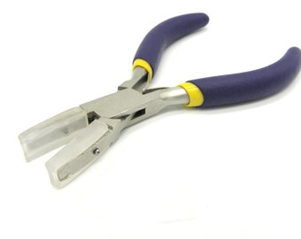 5.3 inch Flat Nose Pliers- Nylon Jaw Pliers - Holding and Bending Pliers