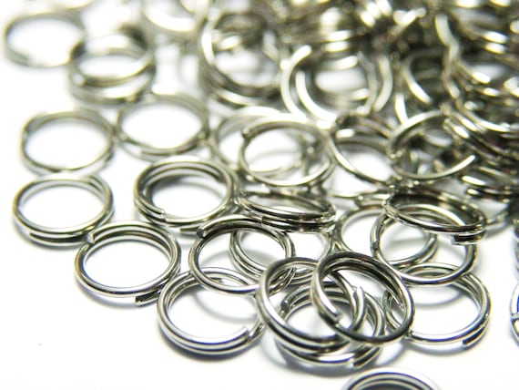 5 Mm Stainless Steel Split Rings Non-tarnish Very Strong 100 Pc. 