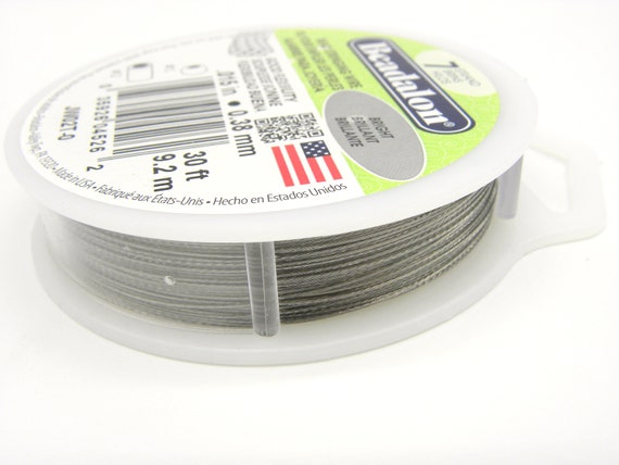 Beadalon Schmuckdraht Aus Gummischlauch – 0,38 Mm, 31 M Rolle, Silber, Flexibel & Knäuelsicher