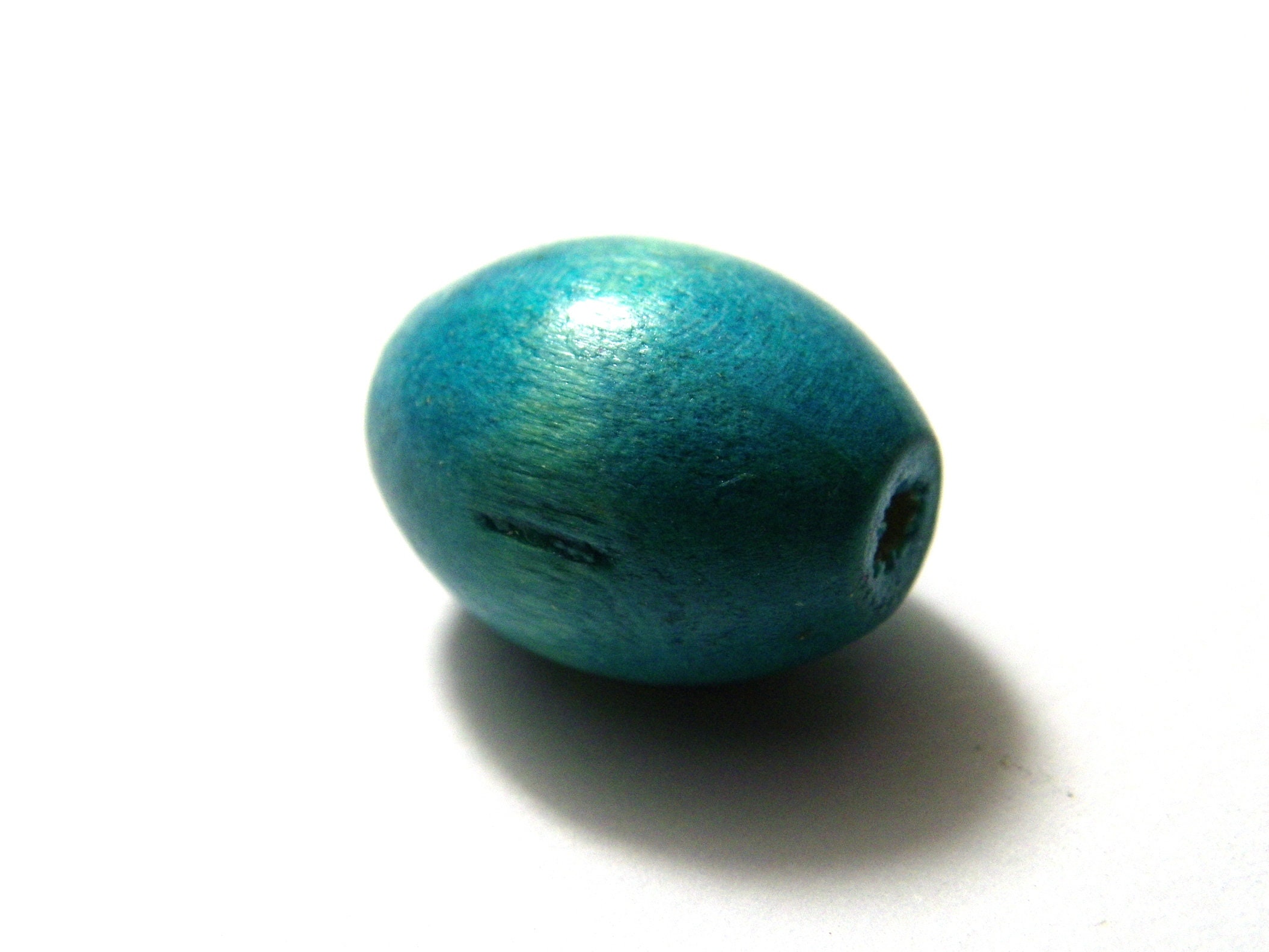 400 Perline Di Legno Ovali Con Foro Grande - 12x11mm Per Gioielli, Trecce E DIY