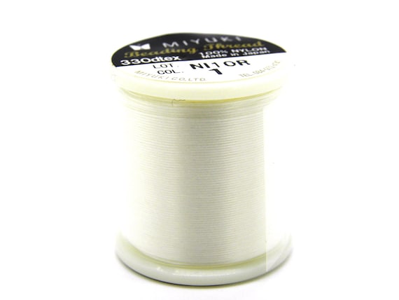 Very Fine MIYUKI Bead Crochet Nylon Beading Thread 330 Dtex 0.2 Mm White  No. 1 50 M 55 Yds -  Canada