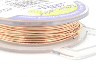 Alambre artístico Beadalon de 0,6 mm (calibre 22) para joyería y manualidades - Oro rosa