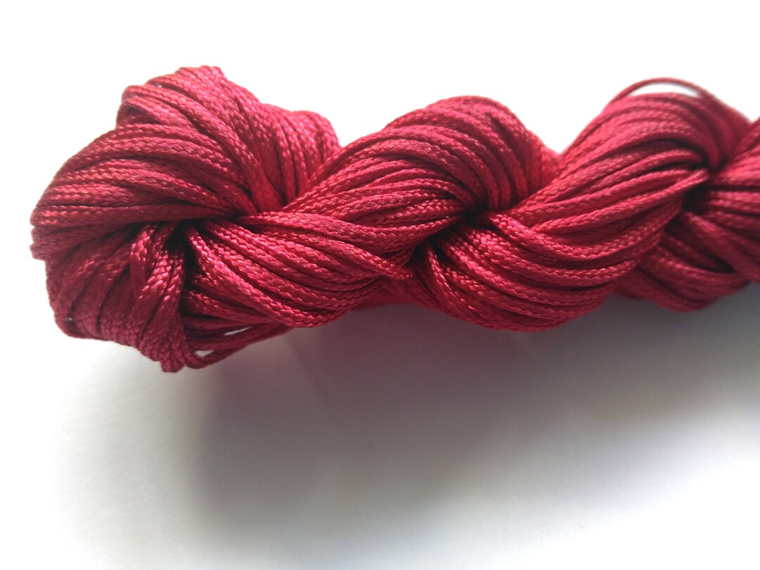 0.8 Mm Nylon Macramé Cord Braided Nylon Jewelry Cord Etsy