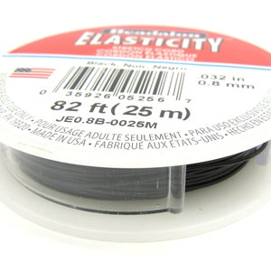 Filo elastico Beadalon Elasticity (5 m) - Spessore 0,8 mm - ARGENTO SATINATO