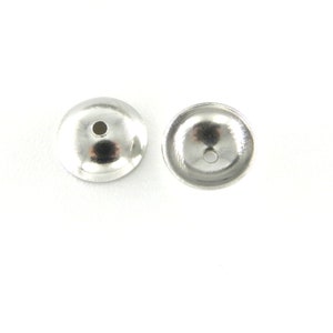 6 Mm Round Stainless Steel Bead Caps for Medium to Large Beads - Etsy