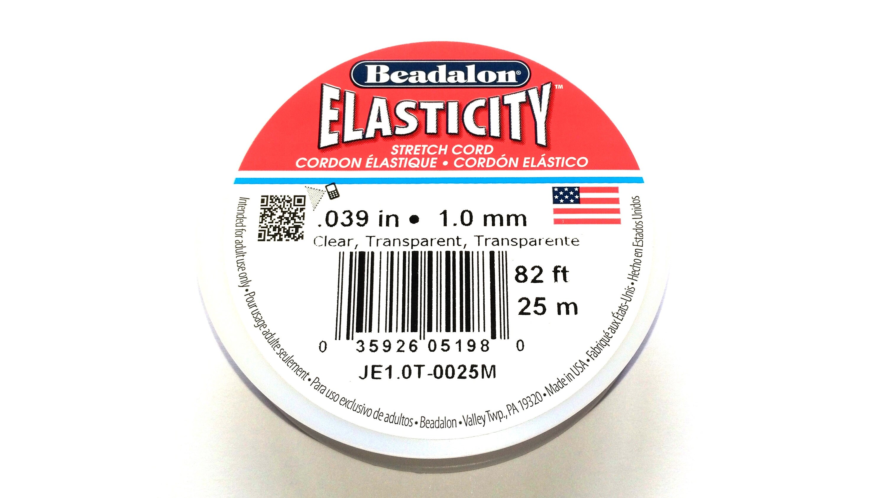 Stretch Magic 1mm/.039 Inches Clear 25 Meters 82 Feet 1 Spool